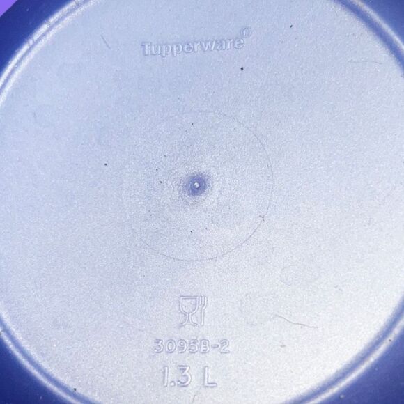 Set Of 3 Tupperware Impressions 1.3 L Teal/Purple/Blue Mixing Serving Bowls - Picture 2 of 5